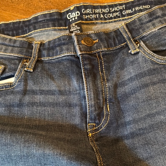 GAP Factory Blue Denim Shorts Size 6/28 - Picture 4 of 7